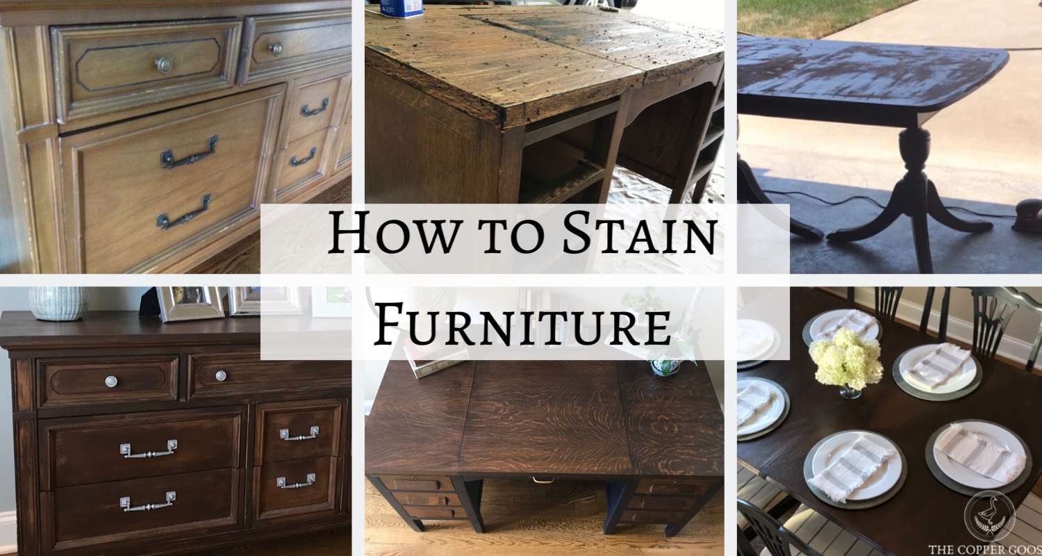 HOW TO STAIN WOOD FURNITURE IN 6 EASY STEPS