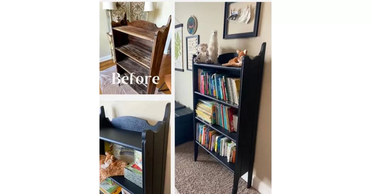 Quick and Easy Painted Bookshelf Makeover