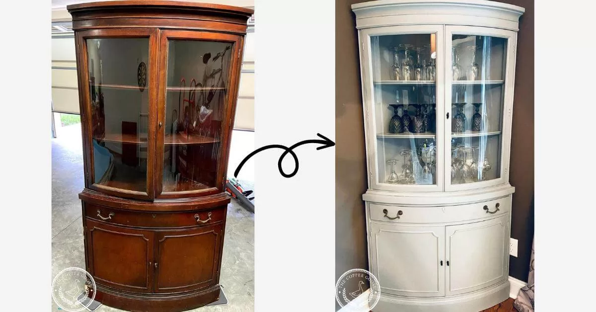 CORNER HUTCH MAKEOVER